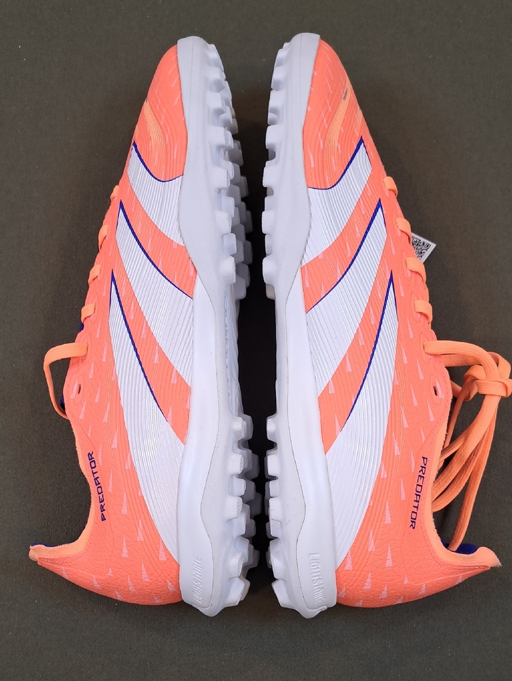 adidas Predator League TF Soccer  - Color: Coral/White/Orange - Size: Men 10.5 - Picture 8 of 11